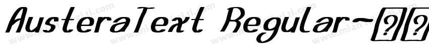 AusteraText Regular字体转换